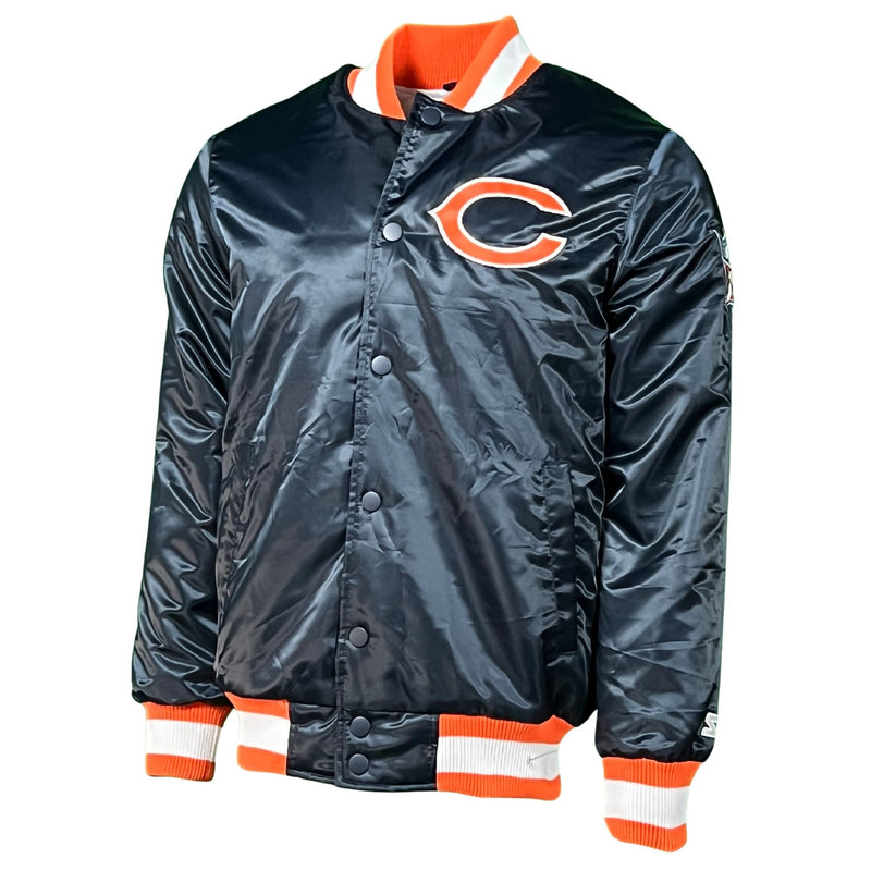 Chicago Bears Navy Striped Vintage Starter Jacket