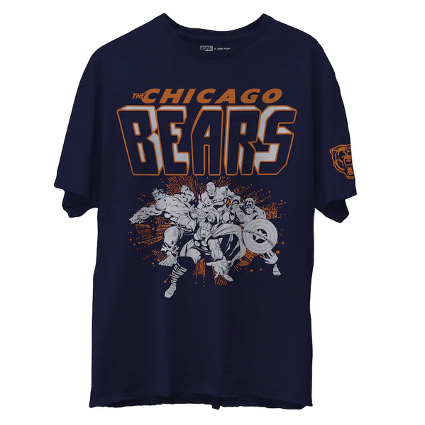 Chicago Bears Shirt Da Bears Reebok Men Medium Blue Short Sleeve