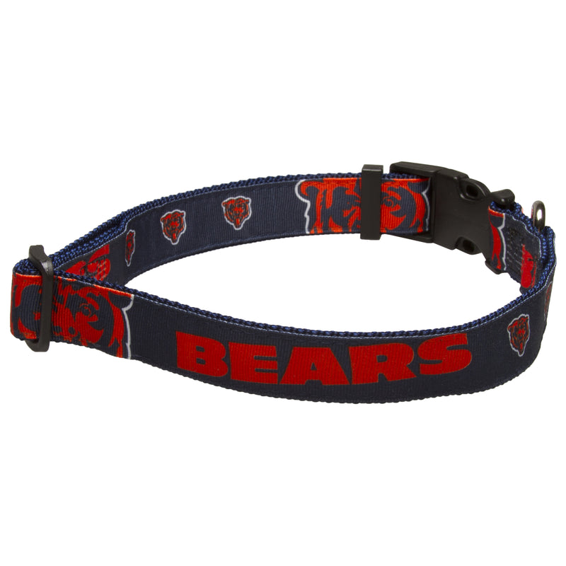 Chicago Bears Navy Bear Face Logo Pet Collar