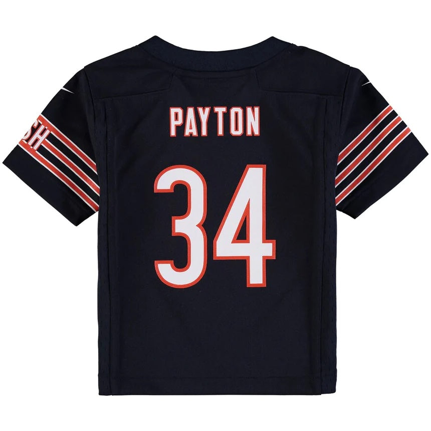 Nike Chicago Bears No34 Walter Payton Black Women's NFL Fashion Game Jersey
