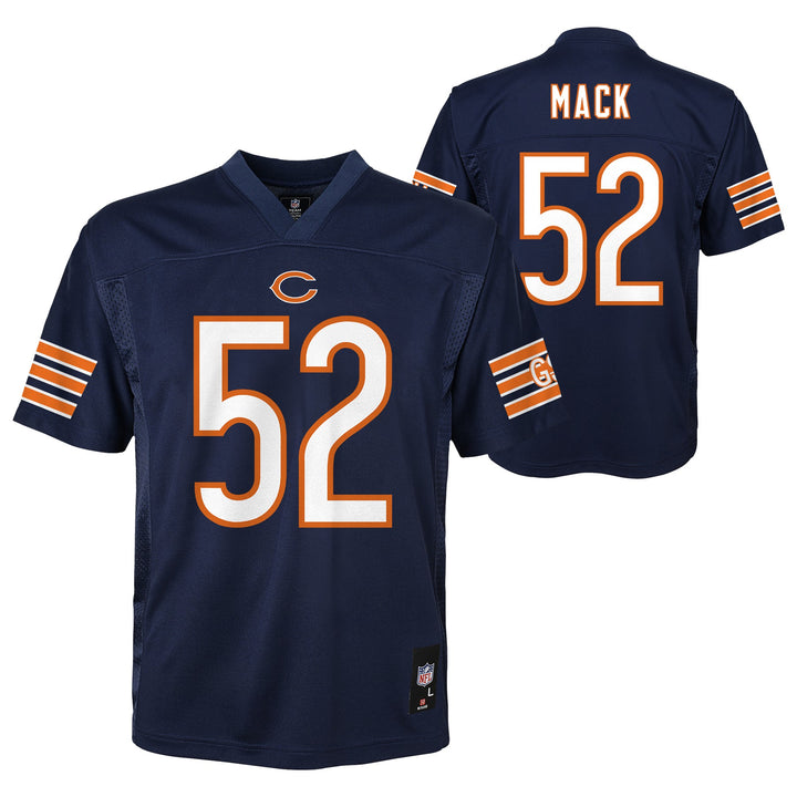 Outerstuff Khalil Mack Chicago Bears #52 Youth Mid-Tier Jersey Navy