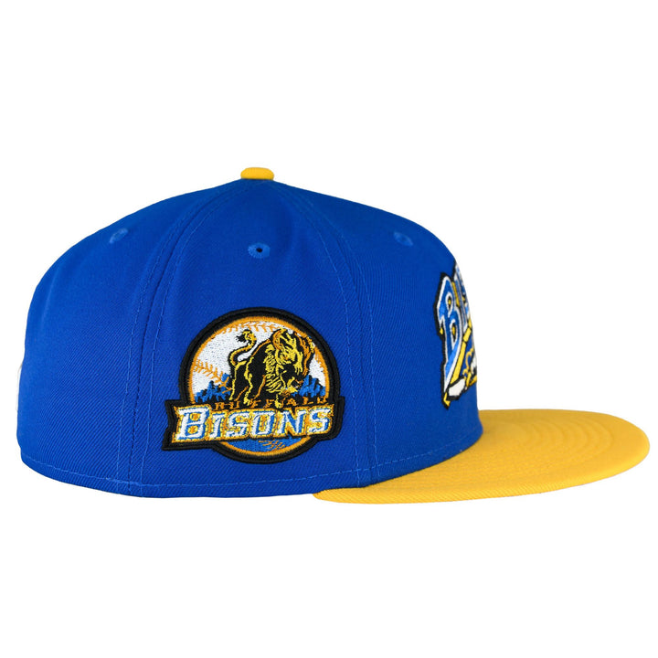 Buffalo Bisons Blue Azure/.Gold/Sky UV New Era 59FIFTY Fitted Hat