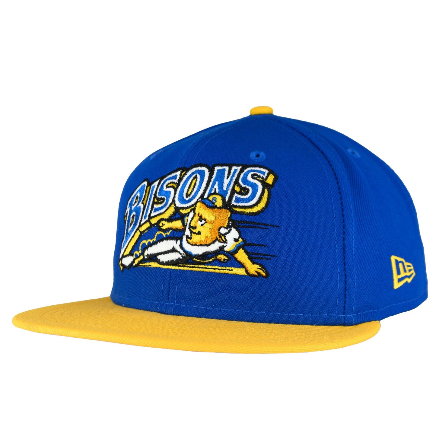 Buffalo Bisons Blue Azure/.Gold/Sky UV New Era 59FIFTY Fitted Hat