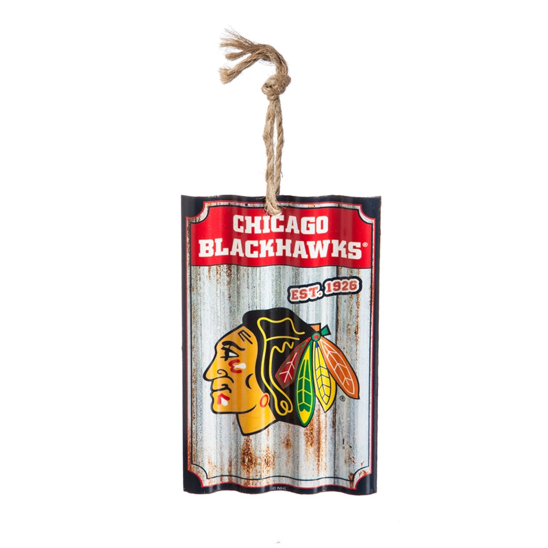 Chicago Blackhawks Metal Ornament Logo