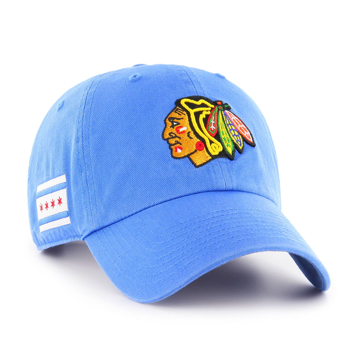 Chicago Blackhawks Blue Raz Chicago Flag Clean Up
