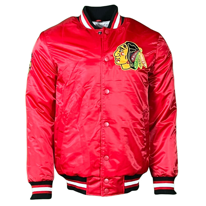 Chicago Blackhawks 80's Red Bomber Jacket