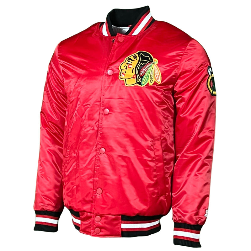 Chicago Blackhawks Red Vintage Starter Jacket