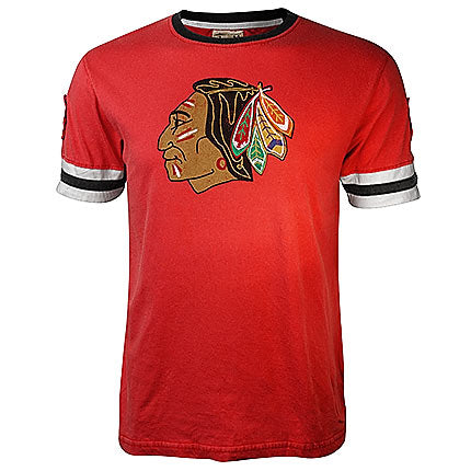 Chicago Blackhawks Men's Red Indian Head Logo Remote Control Tee