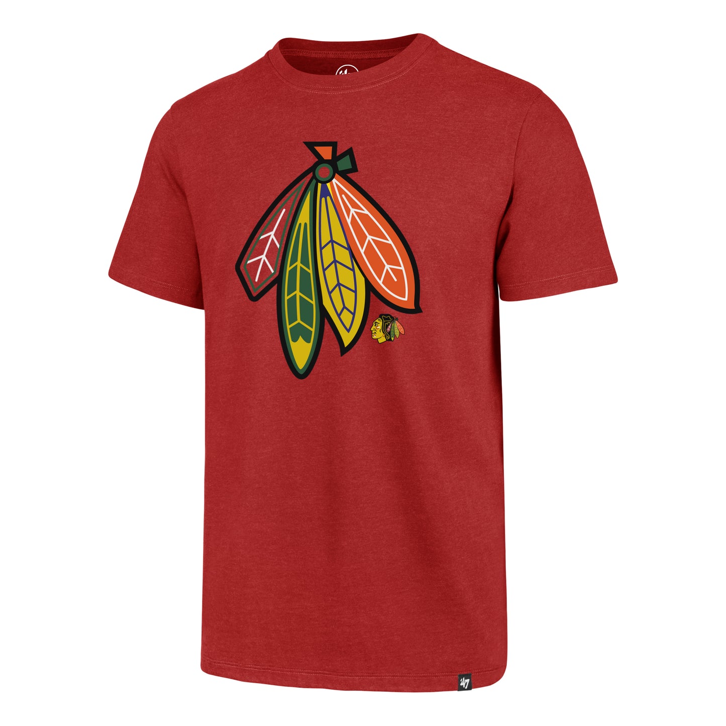 Chicago Blackhawks Red Feathers Club Tee