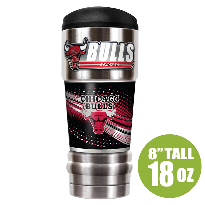Chicago Bulls 18 oz Stainless Steel Coffee Tumbler