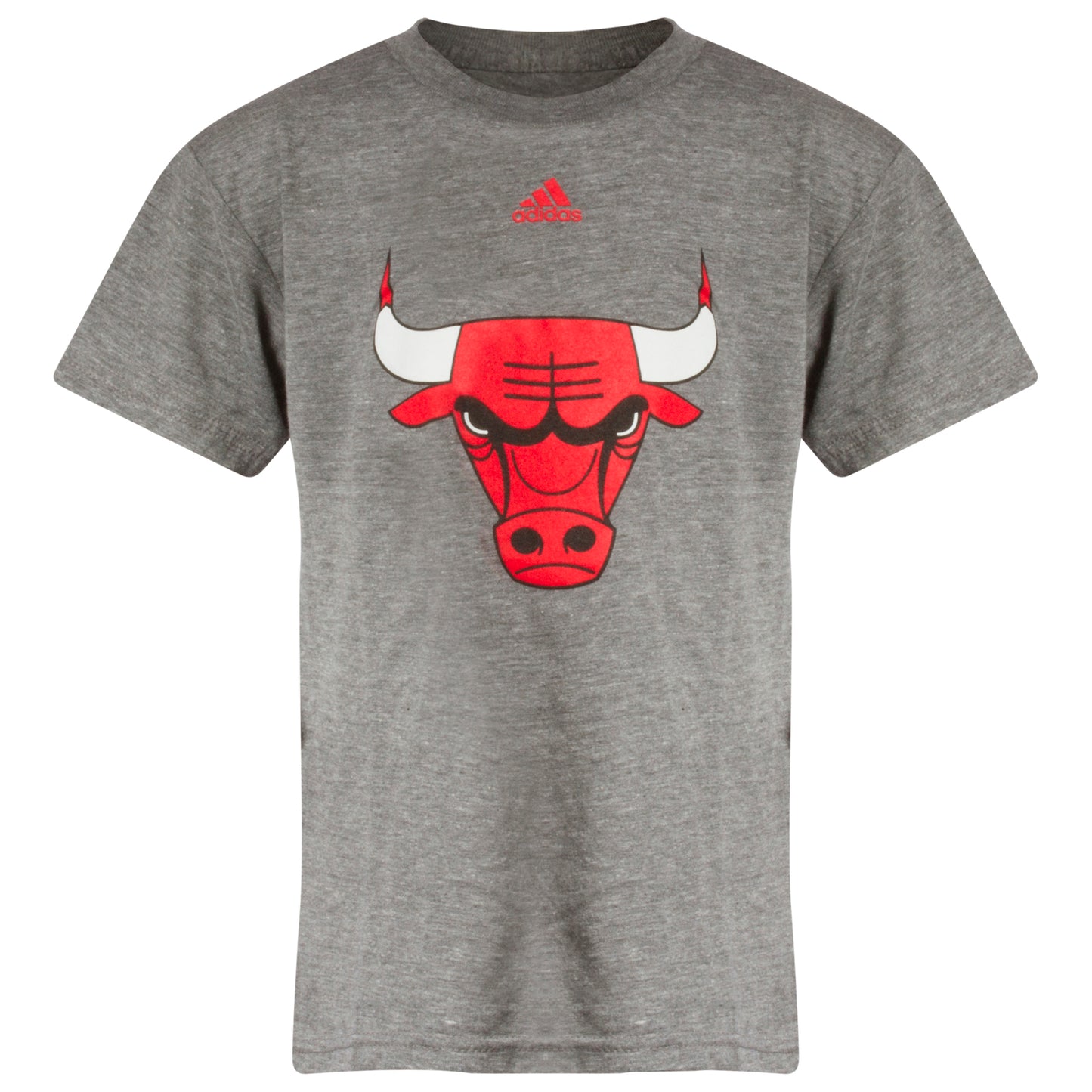 Chicago Bulls Logo Grey Tri-Blend T-Shirt Kids 4 -7