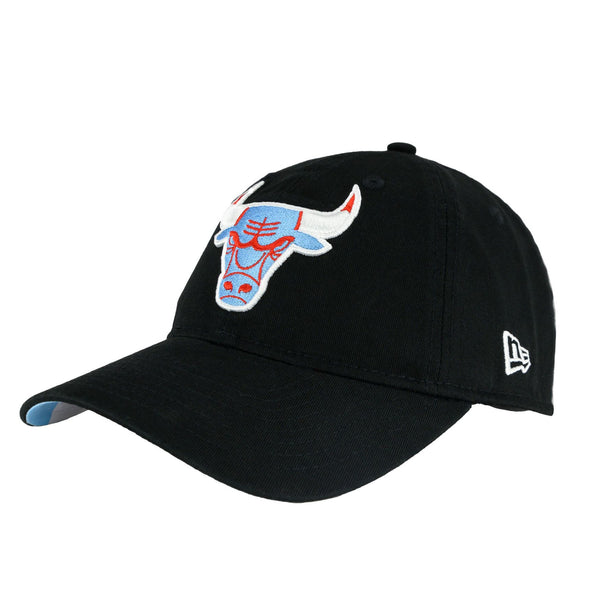 Chicago Bulls Red & Sky Blue Fitted Hat with City Flag - Clark Street Sports