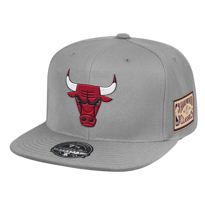 Chicago Bulls 1998 NBA Finals Hardwood Classics Grey Fitted Hat