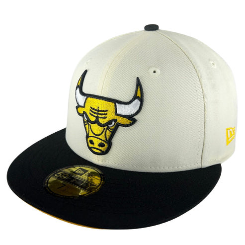 Chicago Bulls Chrome/Black/Gold UV New Era 59FIFTY Fitted Hat – Clark ...