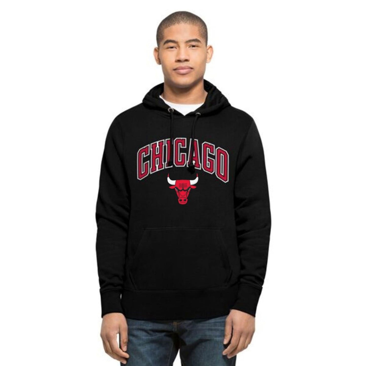 Chicago Bulls Men's Black Headline Hood