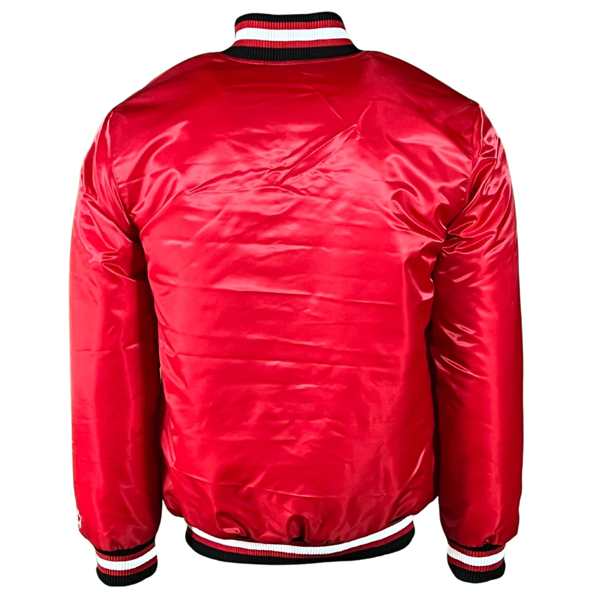 Unisex Chicago Bulls Red Vintage Sports Street Clark Starter – Jacket