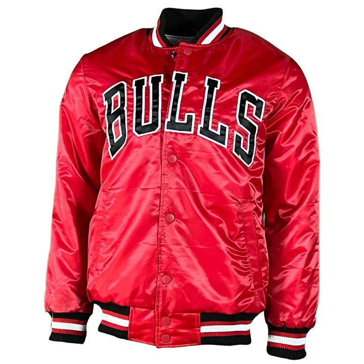 Chicago Bulls Leather Jacket  Vintage 90's NBA STARTER Jacket