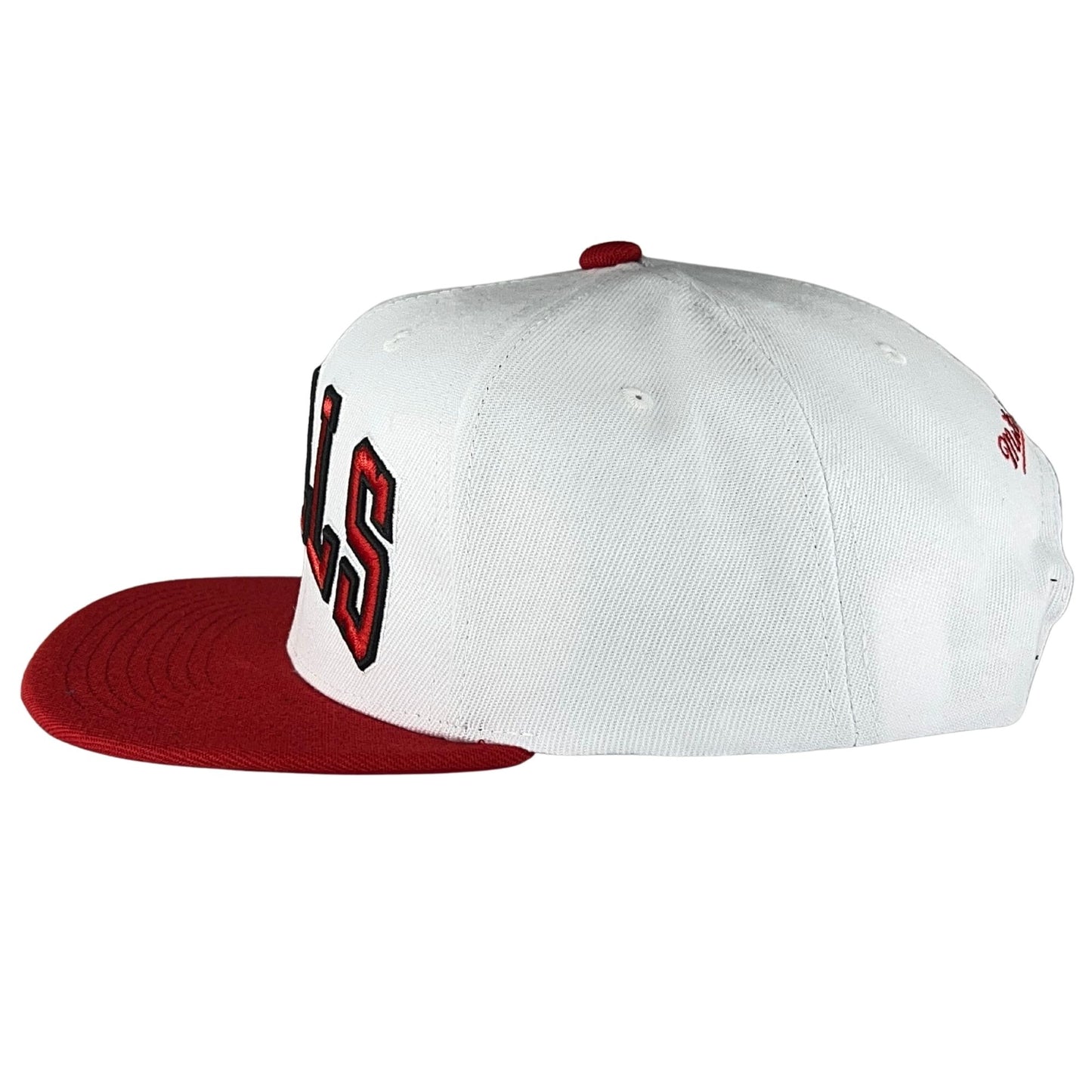 Chicago Bulls White Red Core Snapback Hat