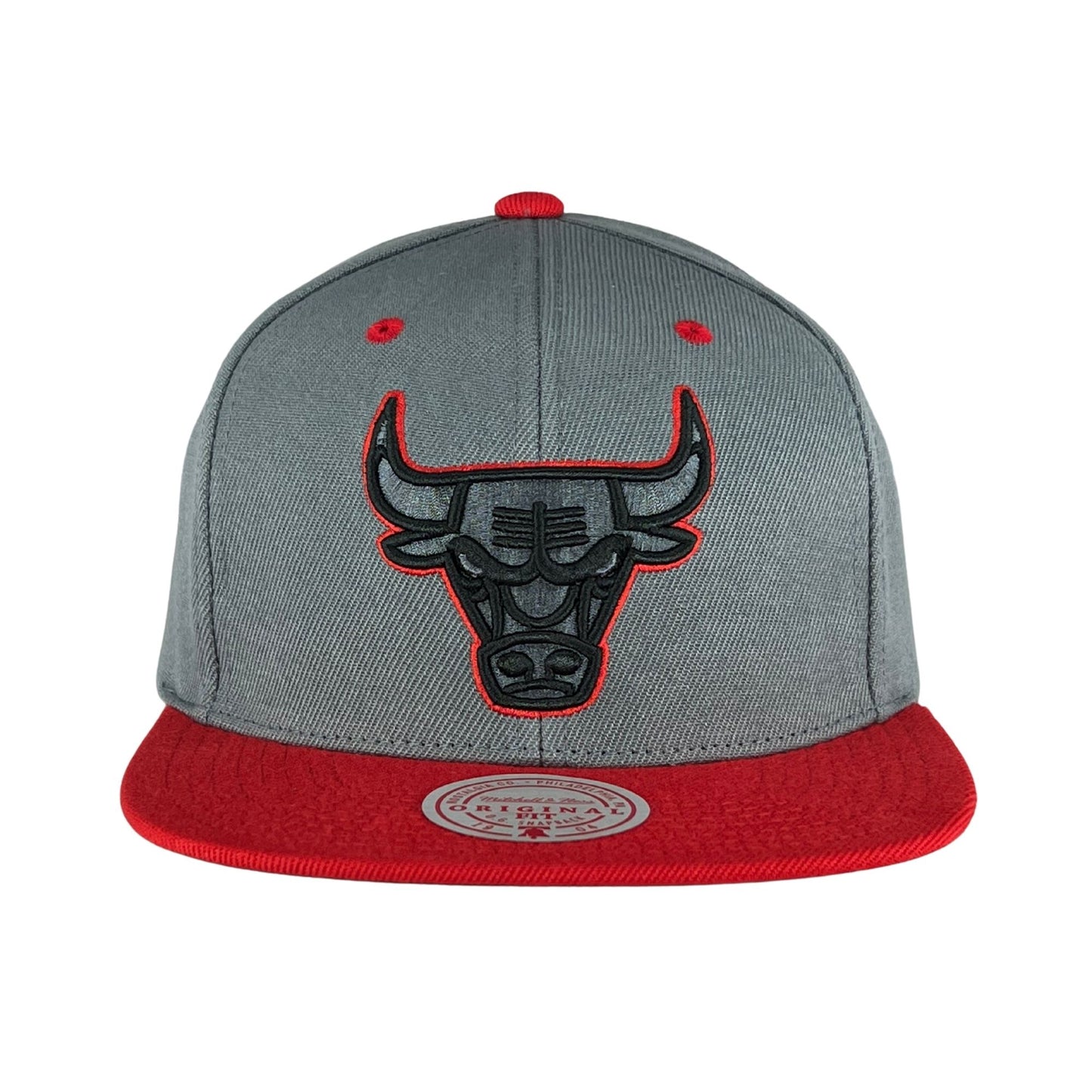 Chicago Bulls Grey/Red Snapback Hat