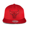 Chicago Bulls All Red Snapback Hat