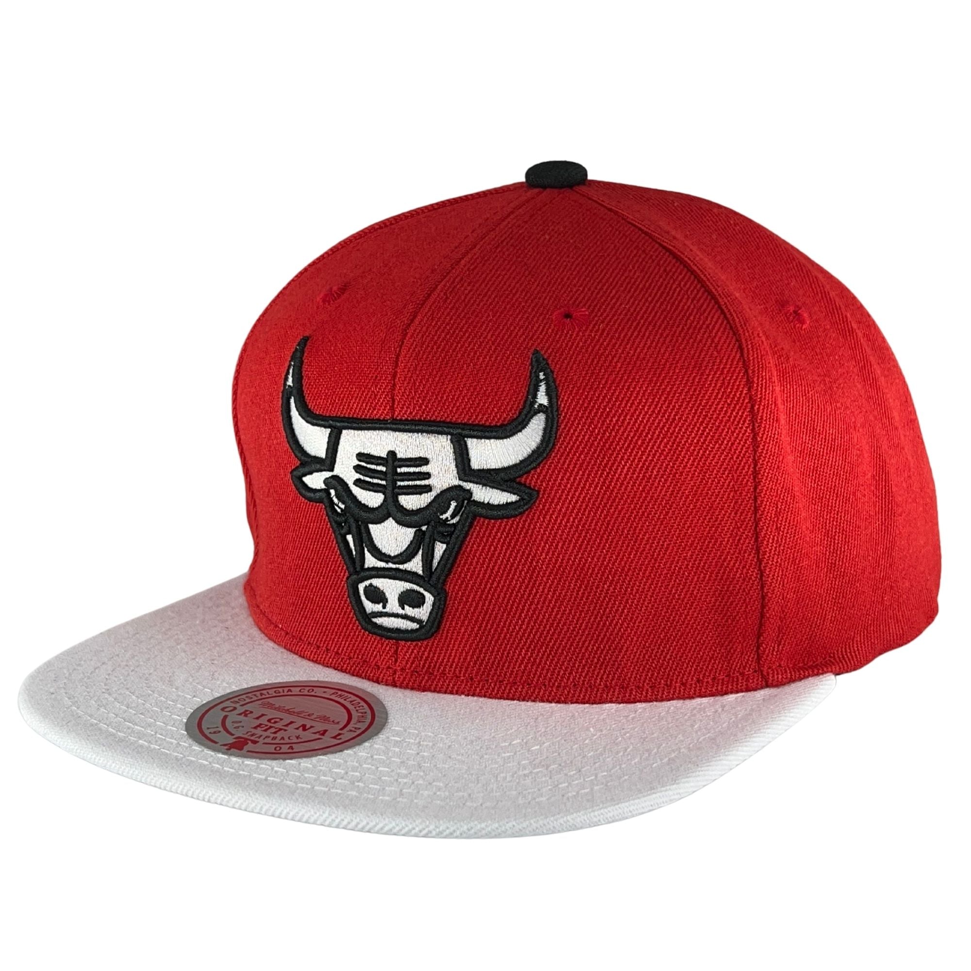  Mitchell & Ness Chicago Bulls Snapback Hat Adjustable Cap -  White/Black/Gold/Red/Royal/1993 NBA Finals : Sports & Outdoors
