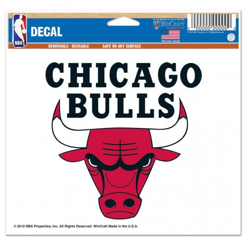 Chicago Bulls 5"x6" Logo Multi-Use Decal