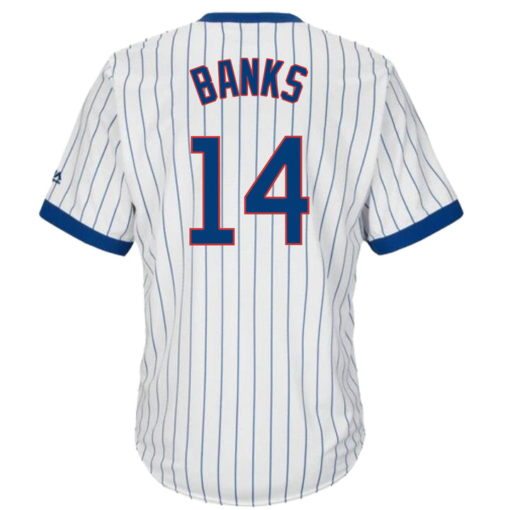 Ernie Banks Chicago Cubs Nike Home Cooperstown Collection Player Jersey -  White