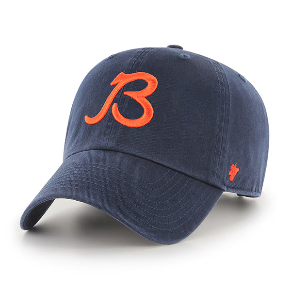 Chicago Bears Navy Script B Logo Adjustable Hat