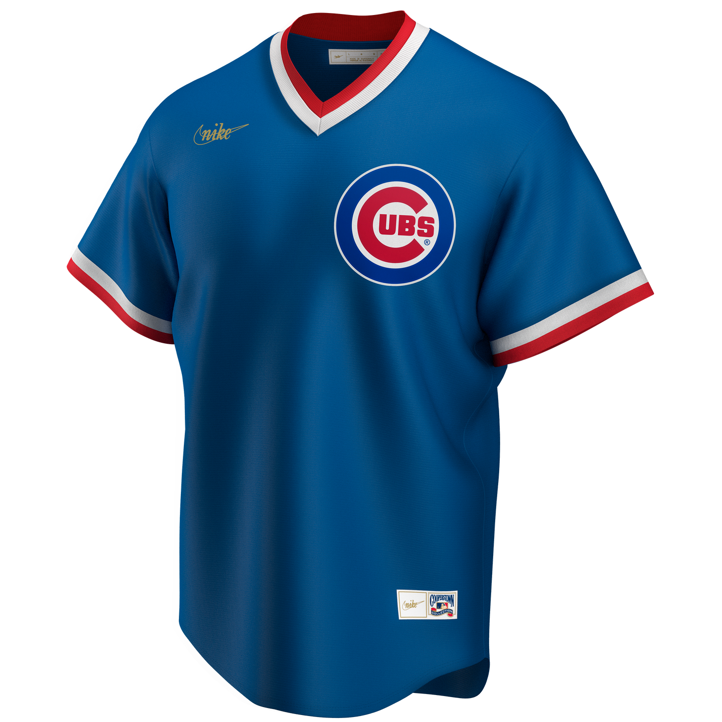 Chicago Cubs Nike Cooperstown Royal V-Neck Jersey