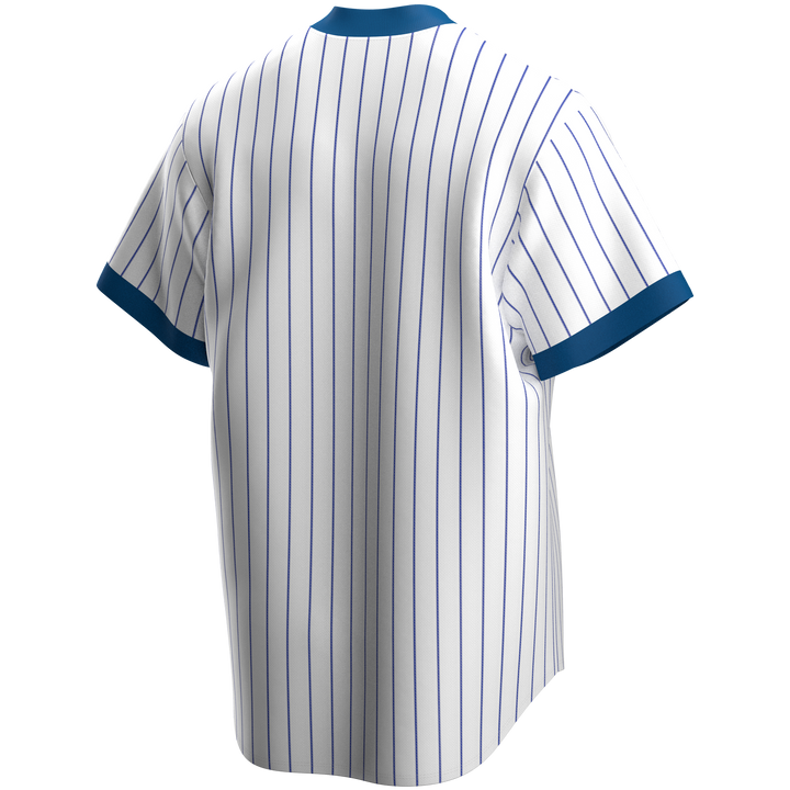 Chicago Cubs Nike Cooperstown Home Pinstripe V-neck Jersey - Clark
