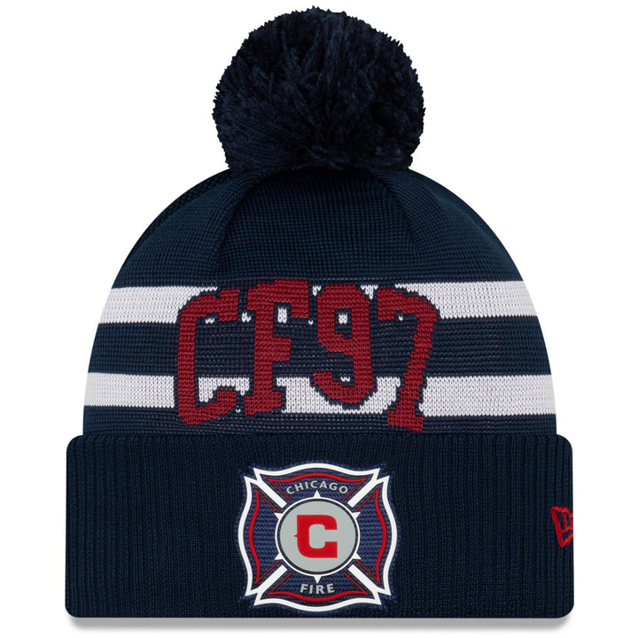 Chicago Fire FC Knit Winter Hat with Pom