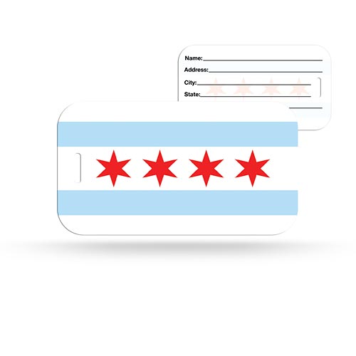 Chicago Flag Luggage Tag