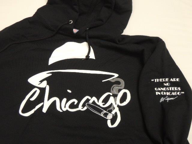 Chicago Al Capone Black Sweater with Hood