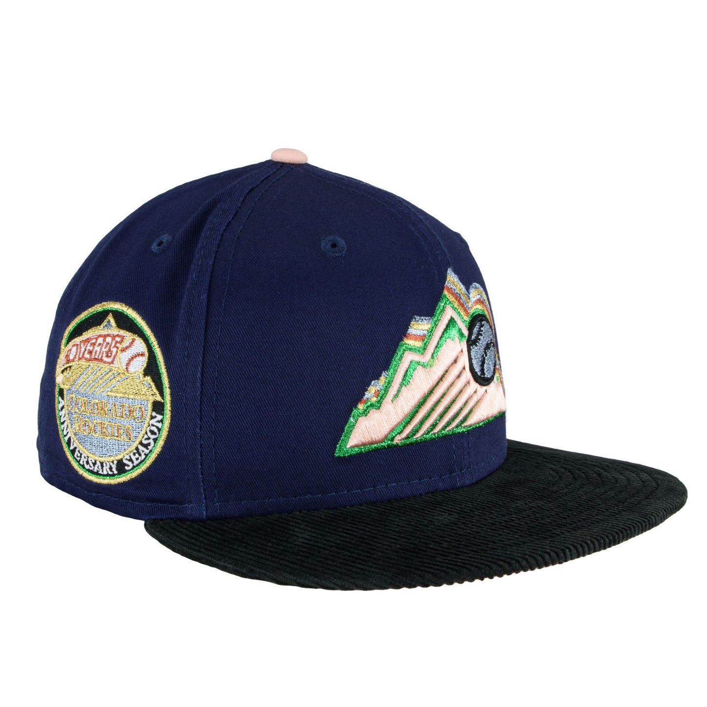 Colorado Rockies Light Navy/Black Cord New Era 59FIFTY Fitted Hat