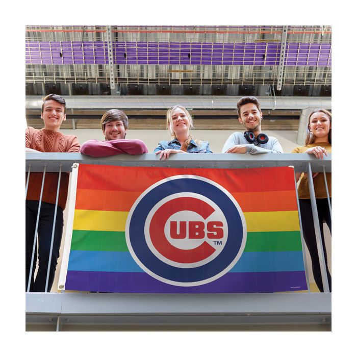 Chicago Cubs Pride Flag - Deluxe 3' x 5'