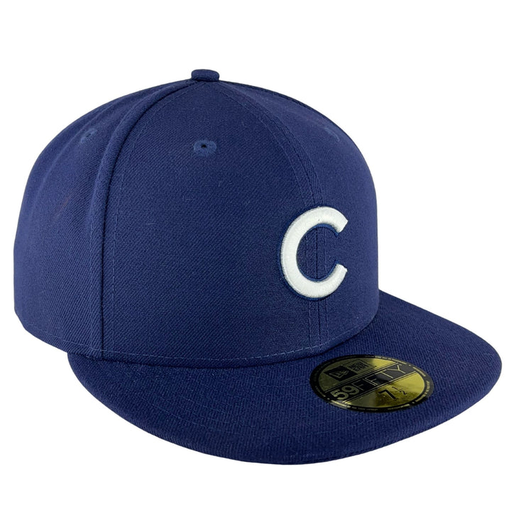 Chicago Cubs Navy/White Logo New Era 59FIFTY Fitted Hat