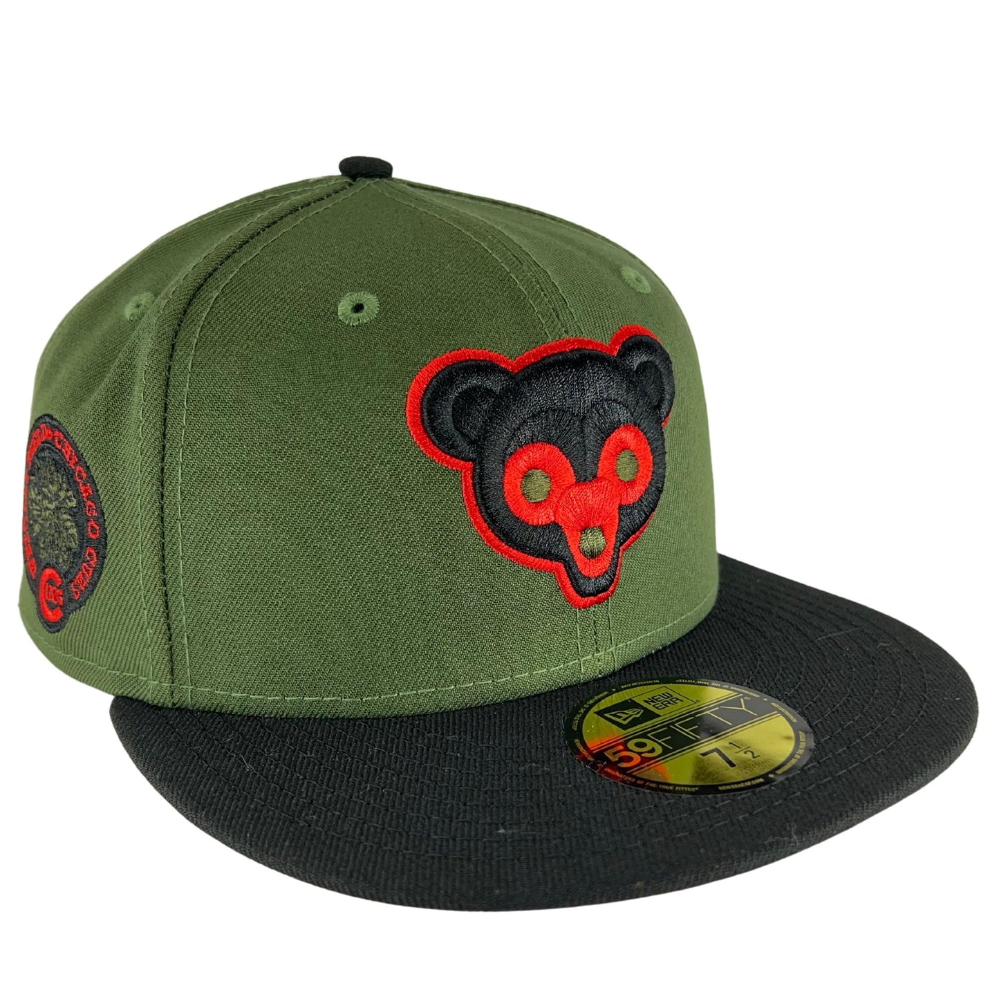 Chicago Cubs Rifle Green/Black New Era 59FIFTY Fitted Hat