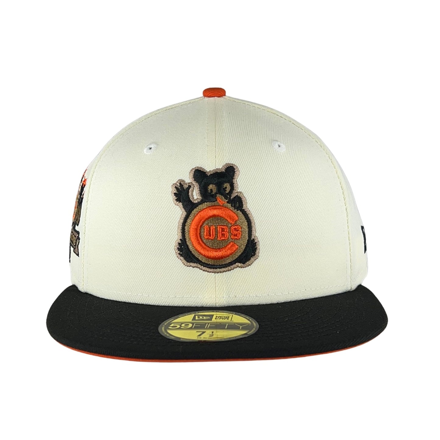 Chicago Cubs Chrome Black Waving Bear New Era 59FIFTY Fitted Hat