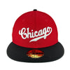 Chicago Cubs Red/Black/Green UV Script New Era 59FIFTY Fitted Hat