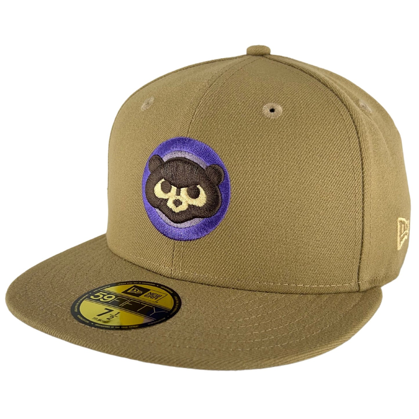 Chicago Cubs Khaki/Purple/Purple UV New Era 59FIFTY Fitted Hat