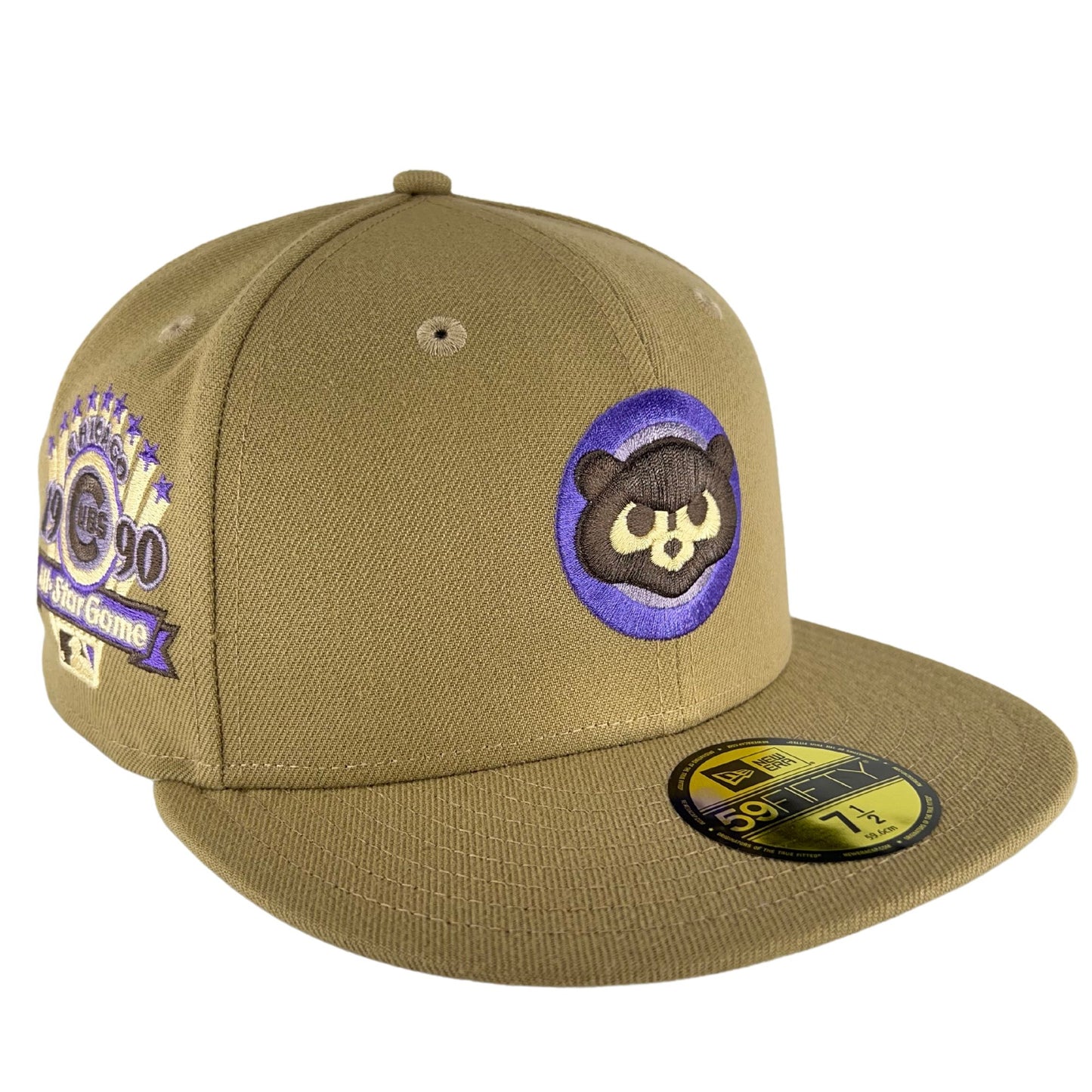 Chicago Cubs Khaki/Purple/Purple UV New Era 59FIFTY Fitted Hat