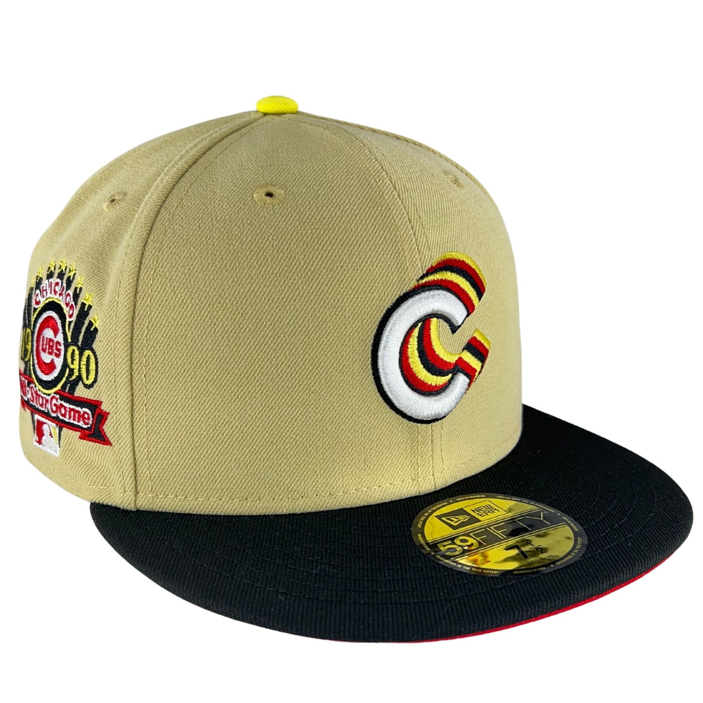 Chicago Cubs Vegas Gold New Era 59FIFTY Fitted Hat