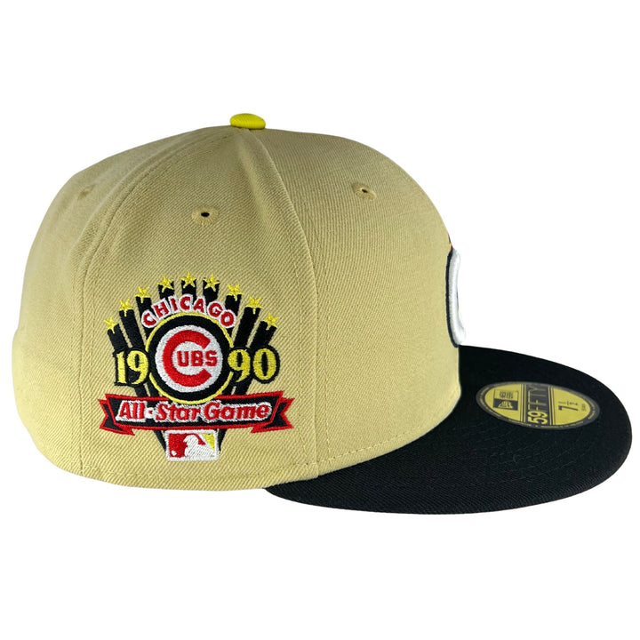Men's New Era Black/Gold Chicago Cubs 59FIFTY Fitted Hat