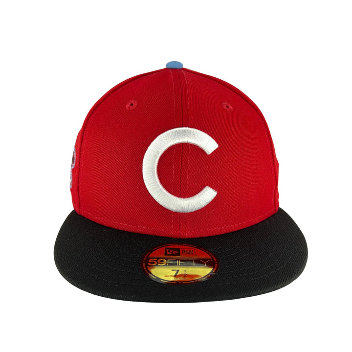 New Era Chicago Cubs Black & Red 59FIFTY Fitted Cap - Macy's