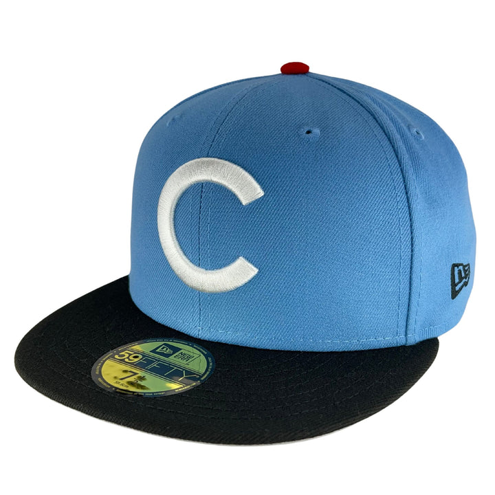 Men's New Era Black Chicago Cubs Jersey 59FIFTY Fitted Hat