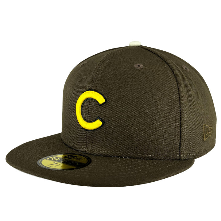 New Era Chicago Cubs Black On Metallic Gold 59FIFTY Fitted Cap