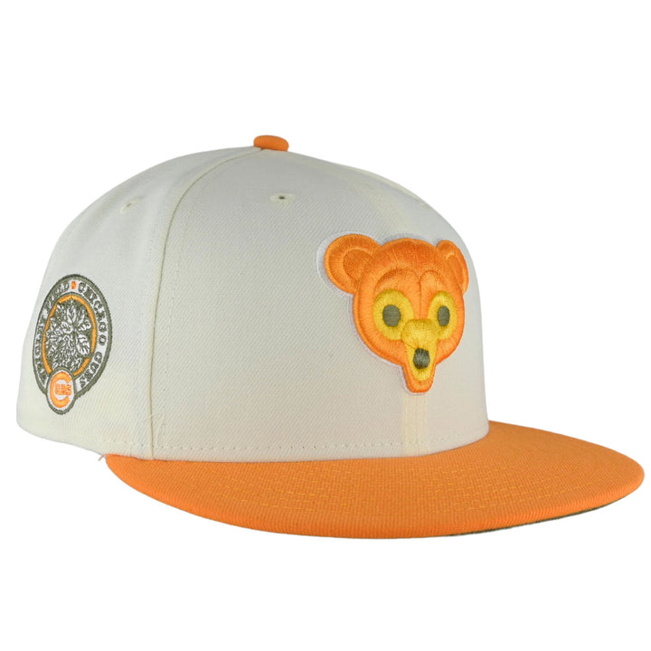 Chicago Cubs Chrome Orange Olive New Era 59FIFTY Fitted Hat