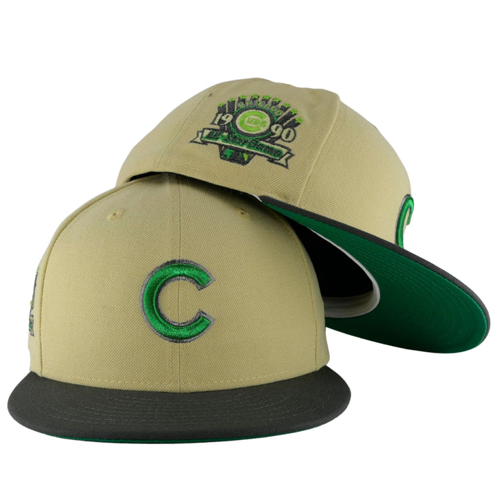 Chicago Cubs Vegas Gold Green New Era 59FIFTY Fitted Hat - Clark Street  Sports