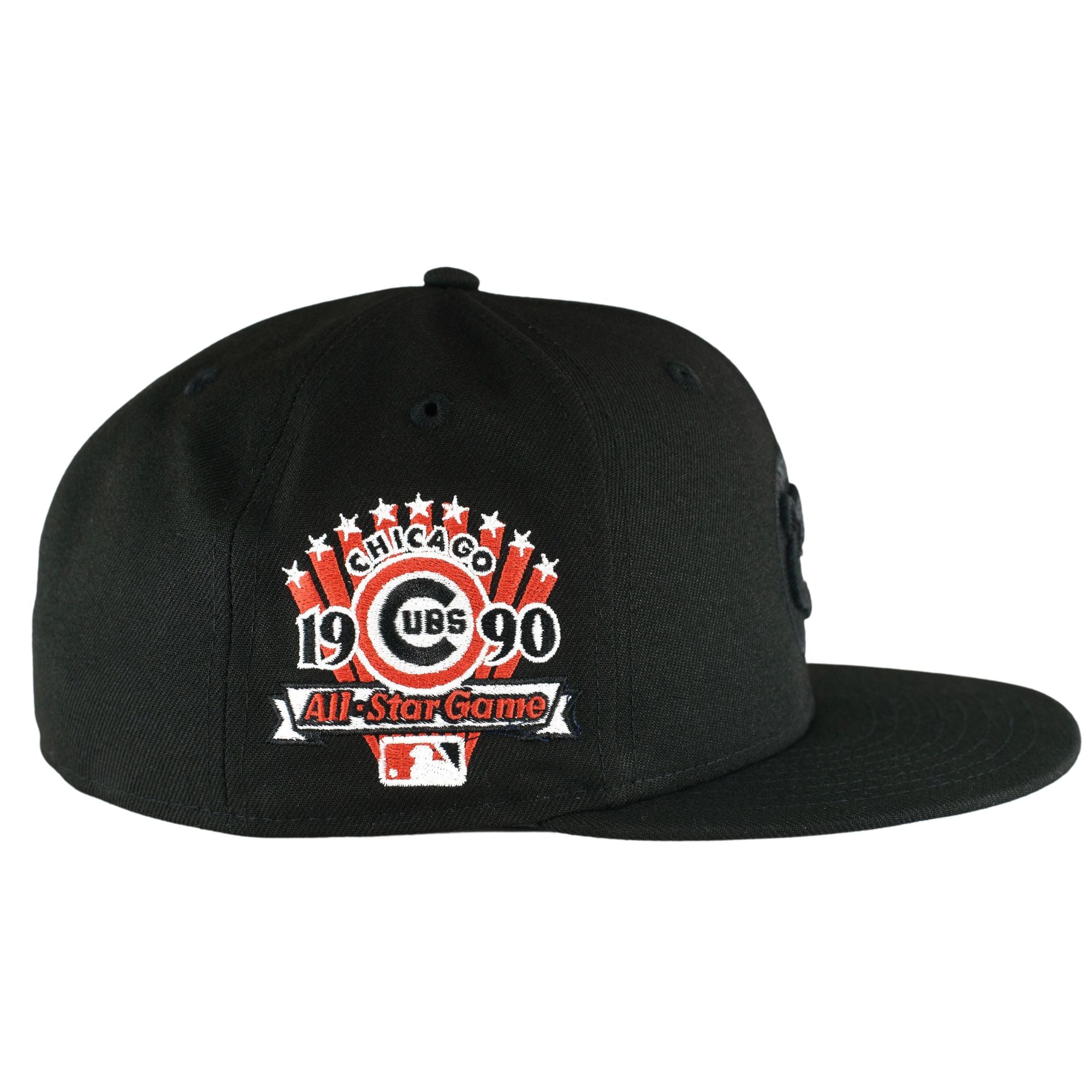 Chicago Cubs Black/Red 1990 ASG New Era 59FIFTY Fitted Hat – Clark 