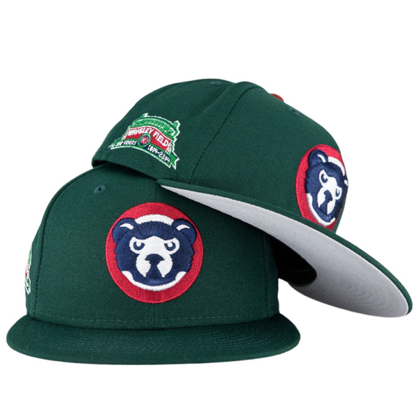 Chicago Cubs New Era 9TWENTY Green Wrigley Field Clock Hat - Clark